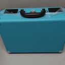 Victrola Journey Bluetooth Portable Suitcase Record Player  with Built-in Speakers, 3 Speed Vinyl Record Player, RCA Out, Headphone Jack (Aqua Turquoise)