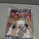 3 x Window Valance Rod Pocket Panel for Kitchen Bedroom Window Merry Christmas Gnome with Xmas Hat Valances Short Curtain Bathroom Treatment Drapes Rustic Wood Plank 42x18in