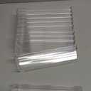 Kingrol 12 Pack Clear Drawer Organizers, 9 x 3 x 2 Inch Drawer Divider Storage Bins, Desk Storage Box Set for Kitchen Bedroom Bathroom Office Craft Supplies