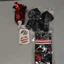 Costume Zombie Fearleader Costume Set Includes Top Skirt Socks Pompom Sticker Bow
Size 8-10 years