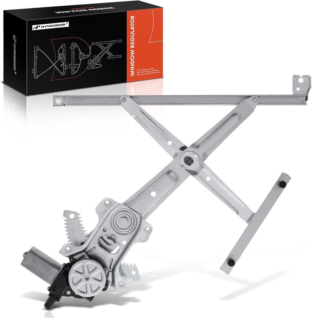 A-Premium Electric Power Window Regulator with Motor Compatible with Honda Insight 2010 2011 2012 2013 2014, Front Right Passenger Side
