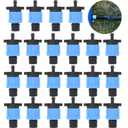 Bandelt 60Pcs 5/8" Drip Tape Connectors 1/4" Barb, Drip Tape Fittings, Drip Irrigation Tubing Coupling, 1/4" Barb for 5/8" Drip Tape Irrigation System