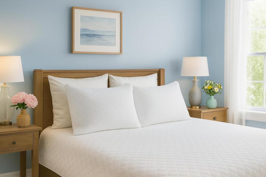 2 Pack King Size Rayon Derived from Bamboo Pillows, Cooling Shredded Memory Foam Bed Pillows for Sleeping, Adjustable Pillow Sets for Back, Stomach, Side Sleepers, King (Pack of 2)