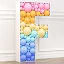 HOUSE OF PARTY Mosaic Letters Frame for Balloons - Giant Marquee Letters 3FT Tall Pre-Cut Balloon Frame Board Letter for Birthday Party Grad Wedding DIY DecorationsLetter F