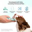 Dog Toothbrush | No-Vibration or Noise, Electrolytic Technology | Improves Oral Health & Reduces Bad Breath | Cleaning Brushing Kit | No Toothpaste Needed | Dog Teeth Cleaning Kit