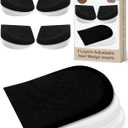 2 Pairs 3 Layer Corrective Insoles for Supination Overpronation Correction, Adhesive Lateral Heel Wedge Inserts for Bow Legs, Knee Pain, Foot Alignment (S: W 4-6.5, M 5-6.5, Black)