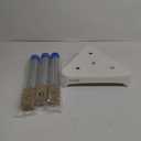 Space-Saving Triangular Shower Chair for Inside Shower, FSA/HSA Eligible 400 lbs Adjustable Shower Stool for Elderly and Disabled, Non-Slip Bathtub Chair with Stable-Bracing, Tool-Free Assembly, White