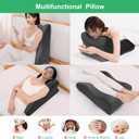 Adult Widened Intimacy Position Pillow for Couples, Butt Cushion with Removable Small Support Pillow, Memory Foam for Sitting or Lying, Ideal for Home Use- Dark Gray