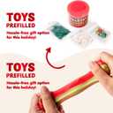 JOYIN 2025 Slime Advent Calendar, 24 Days Christmas Countdown Calendar Kit with Xmas Dessert Theme Accessories, Xmas Party Favors Supplies, Kids Fun Gifts for Boys Girls