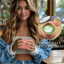 Sisher Pink Matcha Whisk Set - 5 Piece Ceramic Japanese Matcha Tea Set with Bamboo Whisk (Chasen), Bowl (Chawan), Holder & Scoop - Cute Matcha Making Starter Kit & Tea Gifts for Women