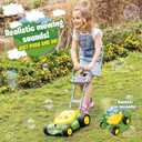 John Deere Bubble Lawn Mower for Toddlers, Bubble Blowing Machines, Indoor and Outdoor Gardening Toy, Birthday, Party Favor for Preschool Girls and Boys, No Batteries Required, 2+, Large