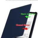 Slim Case for All-New Kindle Paperwhite 12th Generation and Kindle Colorsoft Signature Edition (7",2024) - Lightweight PU Leather Folio Cover with Auto Sleep/Wake (Dark Blue)