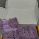 REVIX Microwavable Booties and Hot Feet Warmers for Women & Men, Heated Foot Warmer with Flaxseed Moist Heat Therapy for Cold Feet, Purple, L