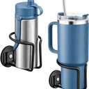 Magnetic Cup Holder for Fridge SUS 304 Stainless Steel Magnetic Water Bottle Holder Magnetic Drink Holder for Tractor Mower Truck School Bus Refrigerator Treadmill RV Boat Metal Surface - 2 Pack Black