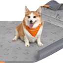 Feandrea Washable Pee Pads for Dogs, 2 Pack, Reusable Dog Pads, 48 x 36 Inches, L, Waterproof Pet Training Pads, Leakproof, Non-Slip, Super Absorbent, for Dogs, Cats, Rabbits, Dove Gray UPTD003G01