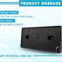 Front License Plate Bracket, Front Bumper License Tag, Black No Drill License Plate Without Screws, Compatible with Dodge Ram 1500 2019-2024, Replace OEM 68274215AE CH1068151