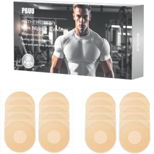 Nipple Covers for Running Men No Show Protection Men,160 PCS Nipple Tape Guards for Runners,Anti Chafing Marathon Use (Practice Nude)