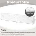 Reallnaive 2 Pcs 22" x 4" Marble Vanity Sidesplash Bathroom Vanity Backsplash Engineered Stone Side Splash for Bathroom Sink Home Decoration (Carrara White)