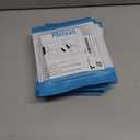 6 x Melsan 1x4 inch Hook and Loop Strips with Adhesive - 15 Sets, Strong Back Adhesive Fasten Mounting Tape for Home or Office Use - Instead of Holes and Screws, Black