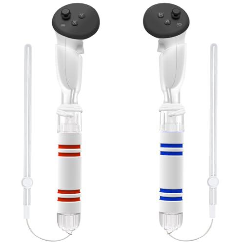 YOGES Gorilla Tag Long Arms Compatible with Meta Quest 3S/ Quest 3/ Oculus Quest 2/ Quest Pro/Rift S Controller, Beat Saber Handle Attachments VR Sticks Dual Extensions Grips for Playing VR Games
