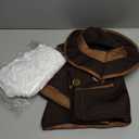 JerrisApparel Boys Oktoberfest Costume Halloween Cosplay Lederhosen Beer Festival Suit (7-8 Years, Brown)