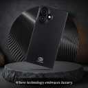 Cocomii - Rectangle Case Compatible with iPhone 16 - Compatible with MagSafe, Carbon Fiber Texture, Aramid Pattern, Glossy, Magnetic Phone Case for iPhone 16 6.1 inch, Black