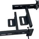 2 Pack Headboard Bracket Kit for Metal Bed Frame, Adjustable Headboard & Footboard Extension Brackets, Fits Twin, Full, Queen, King Size Bed, Matte Black