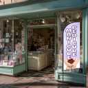 Manicure with Pedicure Feather Flag for Business Advertising 6 FT Swooper Flag for Storefronts Retailers Shops Food Trucks Events and Fairs (Flagpole Not Included)