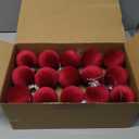 30Pcs Burgundy Velvet Christmas Balls, 2.36 Inch Velvet Ornaments for Christmas Tree, Shatterproof Plastic Hanging Baubles Ball Xmas Bulbs Christmas Decorations for Home Office Party Indoor