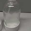 Worldgsb 2 Pack Glass Spray Bottles with Silicone Sleeve, 16 oz Empty Refillable Containers with Adjustable Spray Nozzles, Spray Bottles for Hair, Cleaning Solutions and Plants White