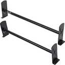 VEVOR Van Ladder Racks, 47.2/in-78.7/in Adjustable Van Roof Racks, 500 lbs Capacity Alloy Steel Ladder Racks for Van, Rain Gutter Racks Compatible with Full-Size Vans, 2 Pcs White