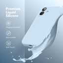 Magnetic for iPhone 16 Plus Case, Compatible with MagSafe, [Full Camera Protection][Screen Protector] Silicone Shockproof Protective Phone Case for iPhone 16 Plus 6.7", Light Blue