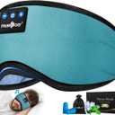 MUSICOZY Sleep Headphones Bluetooth 5.4 Headband Sleeping Eye Mask for Mom Women Men Wireless Music Earbuds Earphones for Side Sleepers Built-in HD Speakers Cool Gadgets Unique Gifts