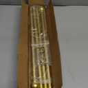 Curtain Rods for Window 32 to 62, Gold 5/8 inch Splicing Single Window Curtain Rod Set with Brackets