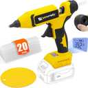 110W Cordless Hot Glue Gun for DeWalt 20V MAX Battery (Tool Only), Electric Power Full Size Glue Gun with 20PCS Glue Sticks, Heavy Duty Glue Gun for Arts & Crafts, Festival DIY Home Decor Repairs