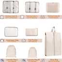 Packing Cubes for Travel - 8 Set Luggage Organizer Bags for Family, Mesh Breathable Travel Packing Cubes for Suitcases Durable Travel Essentials Bags Set