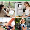 Senyoson Keyboard Case for iPad 7th/8th/9th Generation 10.2'' 2019/2020/2021, 360 Rotatable Magnetic Keyboard Case with Pencil Holder Groove, 7 Color Backlit Wireless Detachable Keyboard (Green)