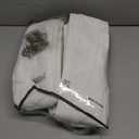 Pinch Pleated Off White Semi Sheer Curtains 90 Inches Long Light Filtering Neutral Boho Farmhouse Linen Curtains Rings Hooks for Living Room Bedroom Nursery Window Drapes 90 Inch Length 2 Panels Set