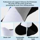 Basketball Socks 4-Pack - Thick Cushioned, Hiking Socks - Breathable Moisture- Outdoor Crew Socks for Men &Boys