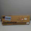 Rocking Horse Wooden Ride On Toy for Kids Classic Design Rocking Horse with Pedal and Safe Backrest Fine Workmanship(Classic, Natural)