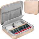 Watch Band Organizer Case for Apple Watch Band, Portable Watch Band Holder Organizer for 6 Watch Straps, Travel Watch Band Storage Bag for iWatch Band, Headset, Jewelery and Other Accessories