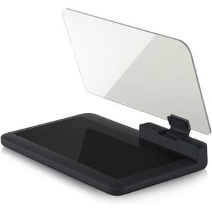 Car GPS Mobile Head Up Display Holder with HD Image Reflection for HUD, Smartphone, iPhone, Samsung, Car Navigation (Up to 6 Inches)