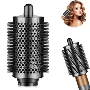 Upgraded Large Round Brush for Dyson Airwrap Styler Attachment,Bigger Round Volumizing Brush and Hair Style Replacement Tool for Airwrap Accessories(Gray)