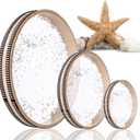 Pack of 3 Sound Healing Instruments - Ocean Drums 12 Inch Ocean Sound Drum for Meditation 8 Inch Wave Drum for Relaxation 4 Inch Healing for Stress Relief