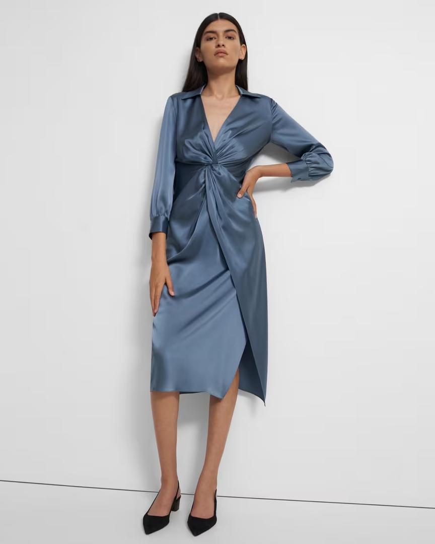 Satin Twist Dress | XL