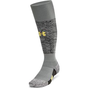 Under Armour Unisex Adult Magnetico Pocket Over the Calf Socks 1 Pack (Small, (709) Clay Green / Black / Taxi)