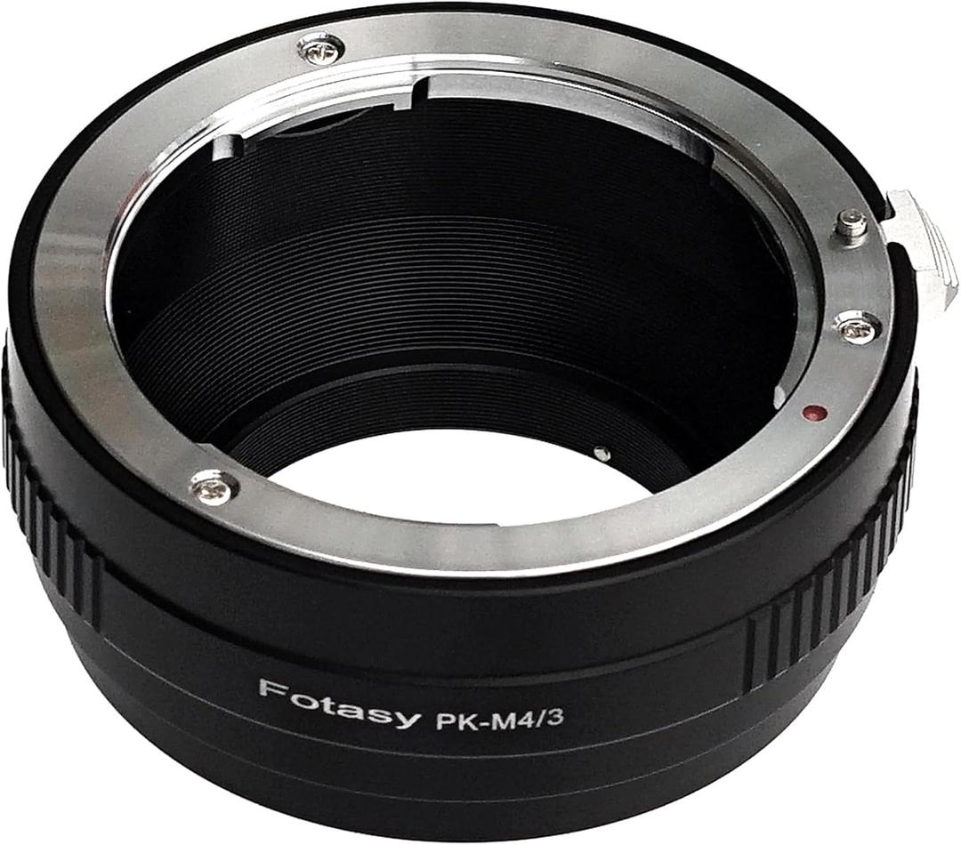 Fotasy PK Lens to M4/3 Adapter, PK to MFT, Compatible with Pentax PK lens Panasonic G7 G9 GF8 GF90 GH5 II GX7 GX8 GX9 GX850 G90 G91 G95 G100 Olympus E-M1 E-M5 E-M10 I II III E-PM2 E-PM1 Pen-F E-M1X