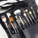 22 Pockets Professional Cosmetic Makeup Brush Bag with Artist Belt Strap