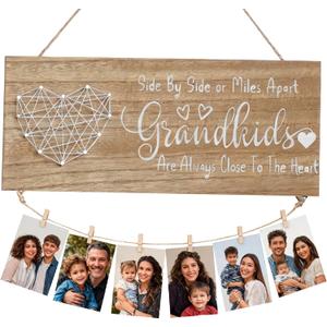 Grandma Gifts Picture Frame Grandkids Photo Holder for Grandmother from Granddaughter Grandson Christmas Nana Gift for Thanksgiving
