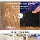 Office & Gaming Chair Mat for Hardwood Floor - 39 Inch, Anti-Slip, Scratch Resistant Octagon Carpeted Mat